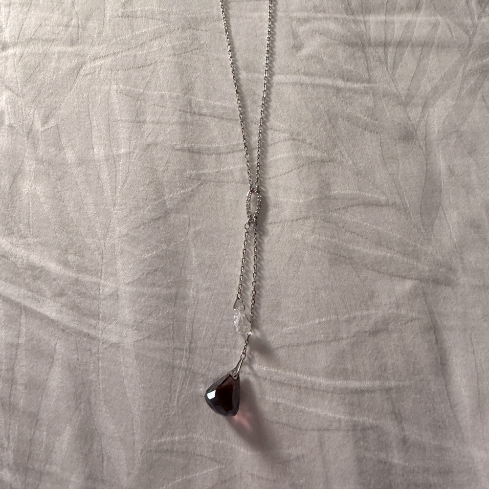 Swarovski purple crystal necklace